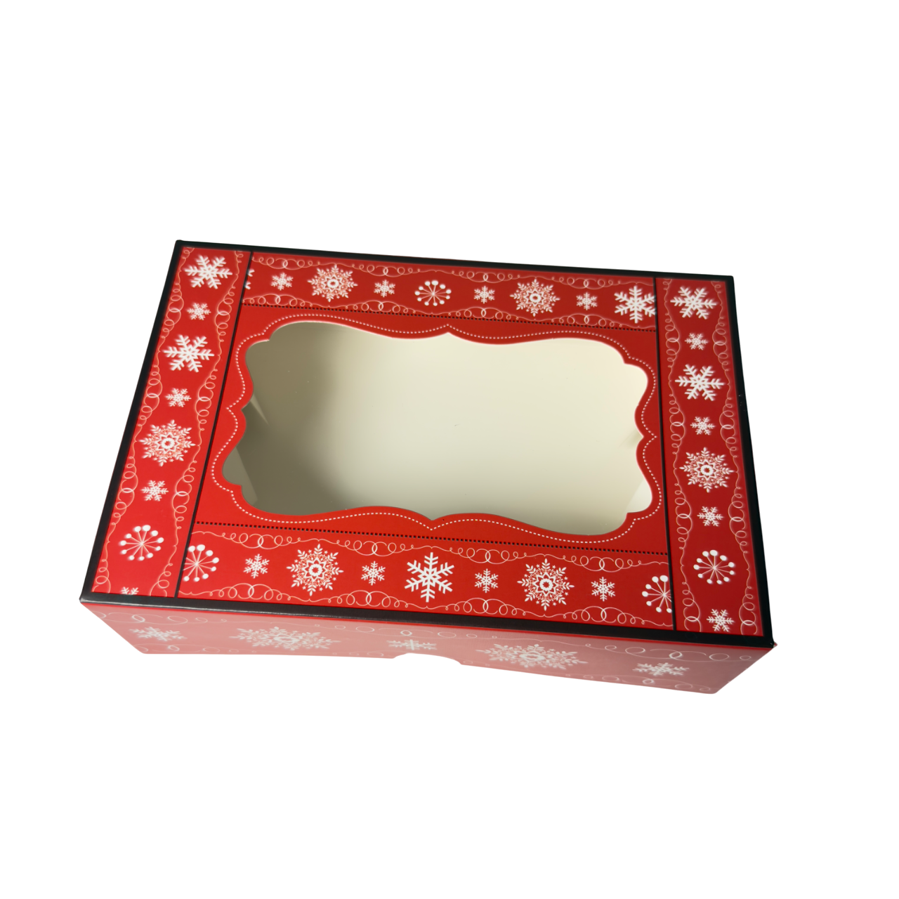 Christmas Window Bakery Boxes - 21.5 x 14.5 x 6.5 cm