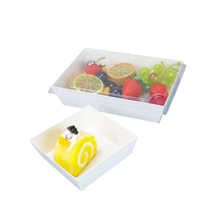 Treat Bakery Boxes with Clear Lids – Multiple Sizes - Oil-Proof Packaging