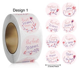 Mother's Day Design Stickers - 2.5cm(1inch ) Full Roll