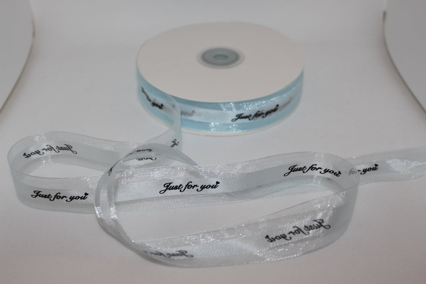 Organza Ribbon 'Just for You' Text