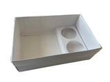 Clear Lid Deep Hamper/Cupcake Box  - 24 x 16 x 8 cm