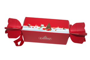 Red Christmas Design Crackers with Ribbons – 25.5 x 5 x 4cm