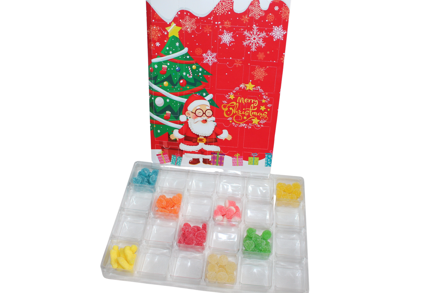 Christmas Advent Calendar – Festive Santa & Tree Design