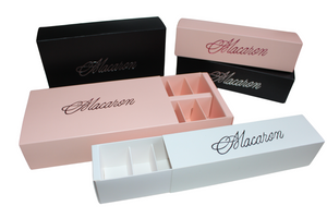 Premium Sliding Macaron Boxes – Available in 6 or 12 Hold