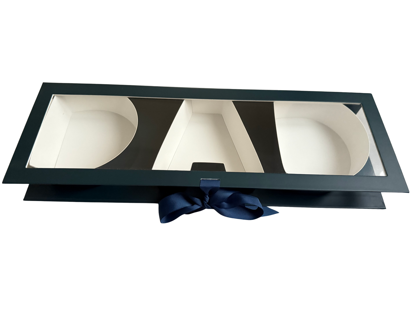 Black/Navy 'DAD' Window Treat Box -44x15x5.3cm