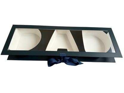Black/Navy 'DAD' Window Treat Box -44x15x5.3cm