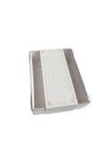 Clear Lid Box With Plain White Sleeve - Multiple Sizes