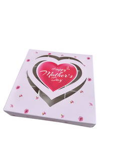 Mothers Day Pink Heart Window Boxes - 15x15x3.5cm