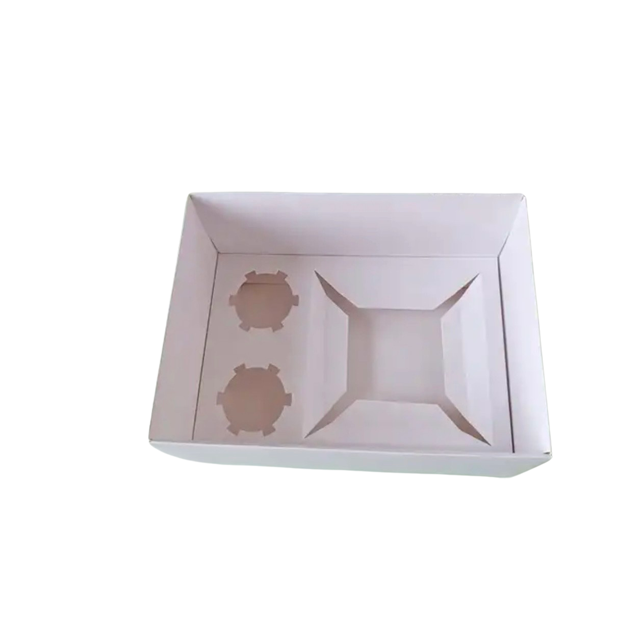 PRE-ORDER - Lid Bento Box With 2 Hold Cupcake Insert - 25.4 x 18 x 12.7cm - Enhanced Height