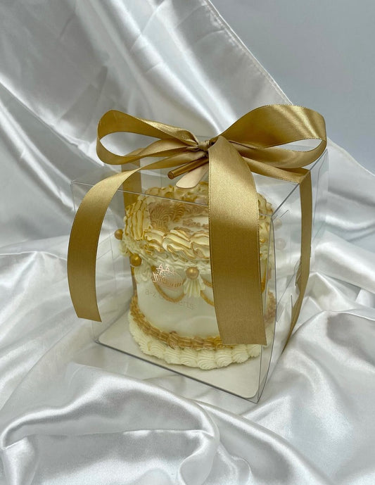 Clear Cake Box 13x13x13cm ( fits inside presentation box)