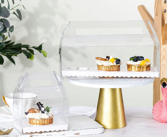 Clear Cupcake Box With Handle