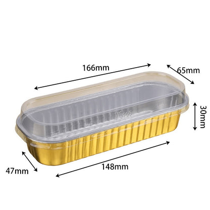 Clear Lid Foil Loaf Pan - 14.8x4.7x3cm