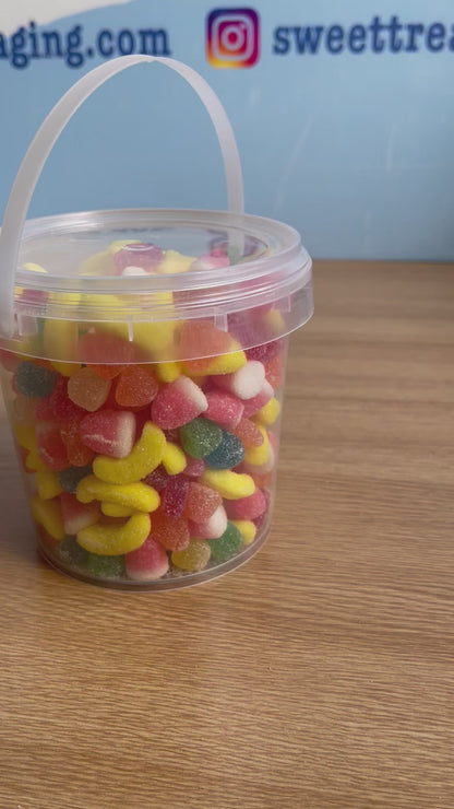 Transparent Sweet Buckets With Handles