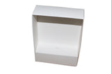 Clear Lid Box With Plain White Sleeve - Multiple Sizes