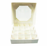 White Window Boxes With Inserts - 15x15x3.5 cm