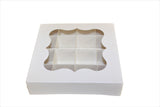 White Shaped Window Boxes With Inserts 15x15x3.5cm