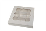 Empty White Boxes with Inserts-18 x 18 x 3.5cm