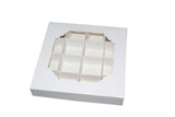 White Window Boxes With Inserts - 15x15x3.5 cm