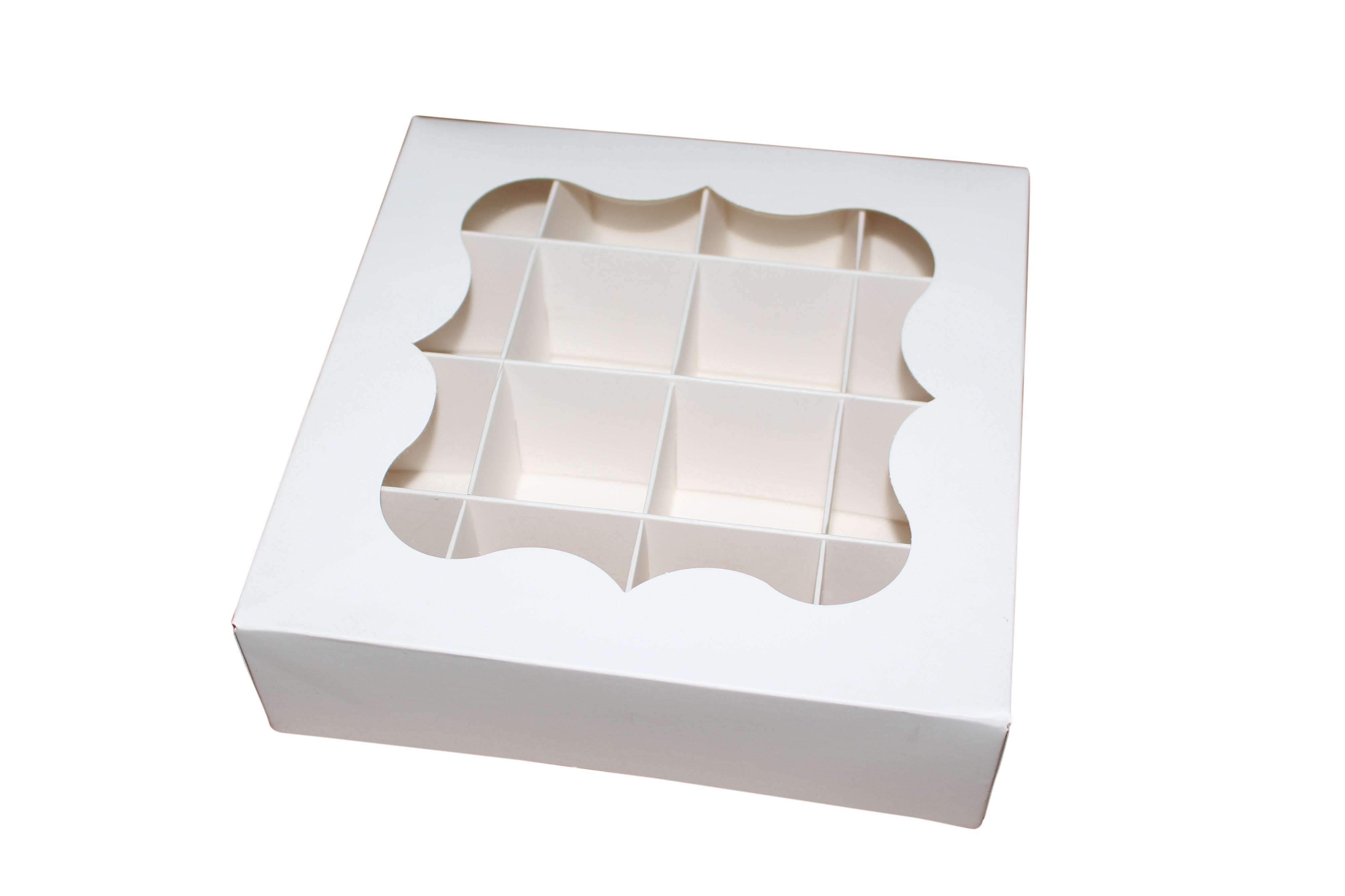 Large White window section boxes - 18x18x5cm – Sweet Treats Packaging