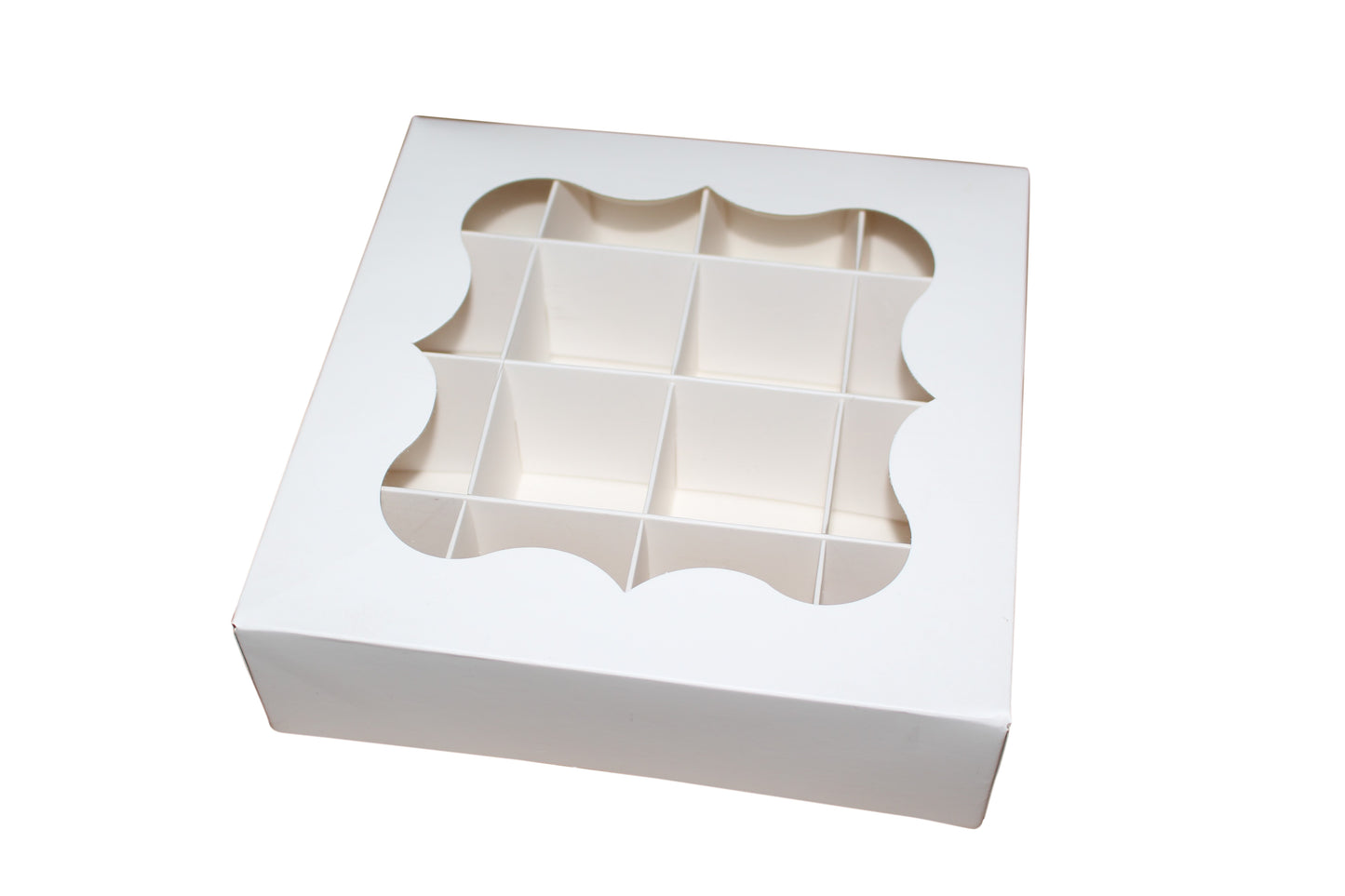 Large White window section boxes - 18x18x5cm