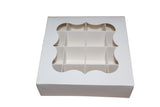 Large White window section boxes - 18x18x5cm