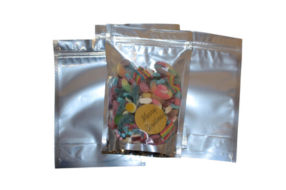 Resealable Clear Sweet Bags - Multiple Colours