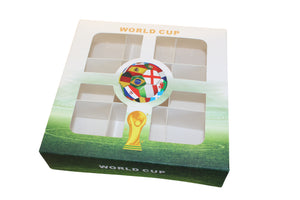 World Cup window Boxes with inserts - 15x15x3.5cm