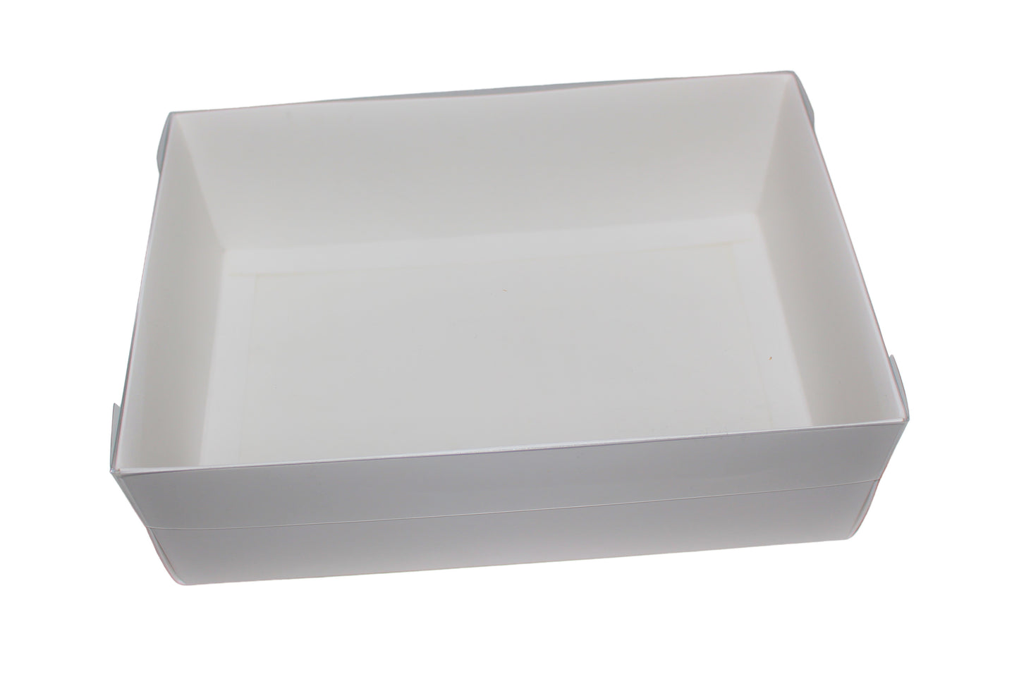 Clear Lid Deep Hamper/Cupcake Box  - 24 x 16 x 8 cm