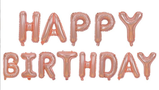 Happy Birthday Foil Balloon - Pink