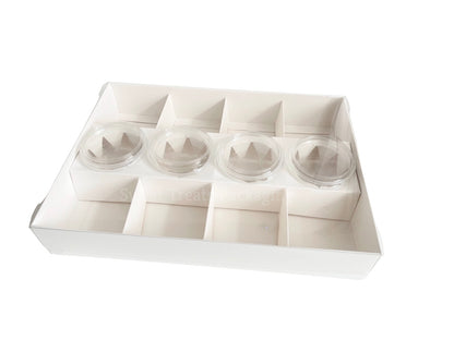 PRE - ORDER - Clear Lid Fondue Box 8 Section