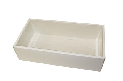 Clear lid border boxes - 30x16x8cm