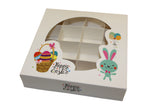Empty Easter Bunny Design Boxes with inserts - 15x15x3.5cm