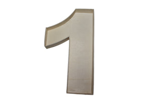 Wooden fillable number “1”