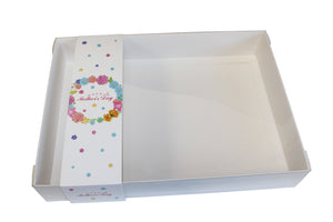 Clear Lid Box With Floral Mothers Day sleeve - 26 x 20 x 5cm