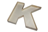 Wooden fillable letter “K”
