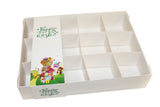Clear lid White box with Happy Easter sleeve - 26 x 20 x 5cm