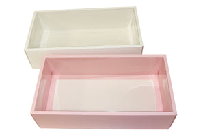Clear lid border boxes - 30x16x8cm