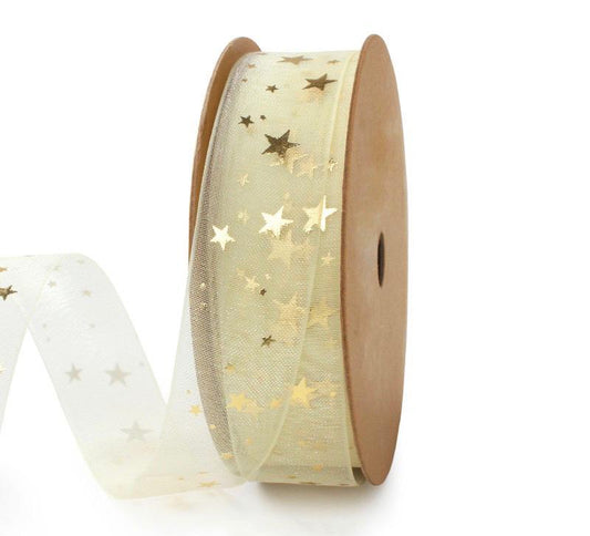 Gold foil star ribbon