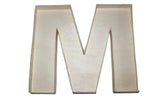 Wooden fillable letter “M”