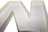 Wooden fillable letter “W”