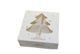 Christmas Tree window Boxes with inserts- 10x10x3.5cm