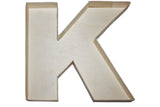 Wooden fillable letter “K”
