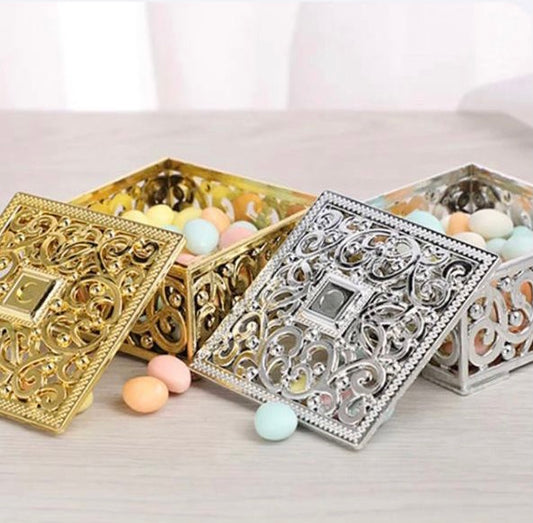 Square Gold/Silver favour box