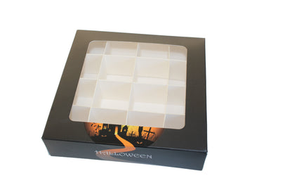 Haunted House Square window Boxes with inserts - 15x15x3.5cm