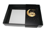 Clear Lid Box With Black Ramadan Kareem sleeve - 20 x 14 x 3.5cm