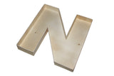 Wooden fillable letter “N”