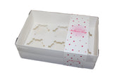 Clear Lid Deep/Cupcake Box With Happy Mothers Day Sleeve - 24 x 16 x 8 cm