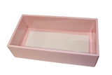 Clear lid border boxes - 30x16x8cm