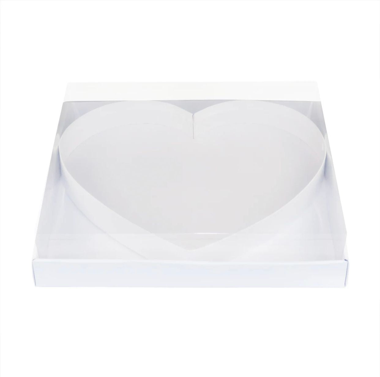 Large fillable heart with Clear lid box