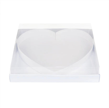Large fillable heart with Clear lid box